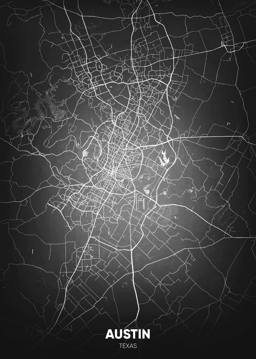 &lsquo;austin texas&rsquo; Poster by SplashDesign | Displate