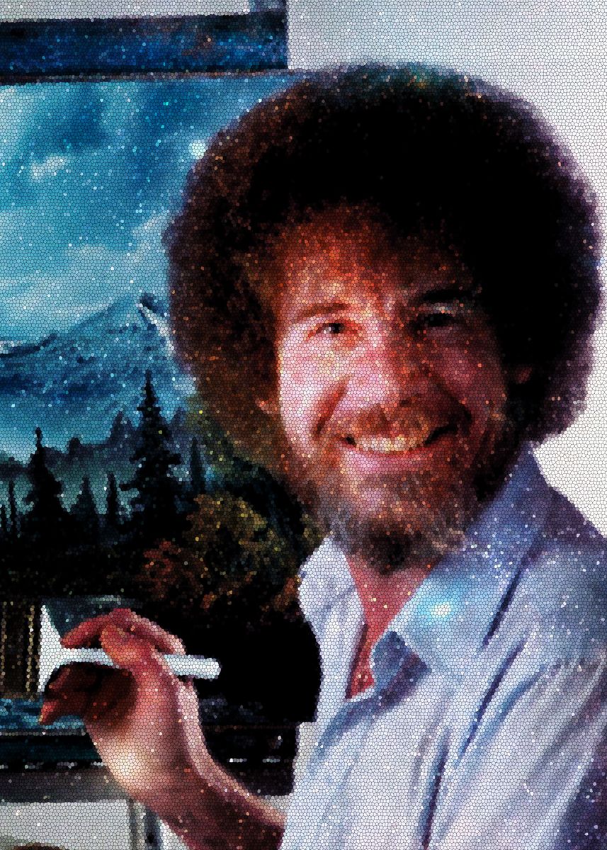 'Bob Ross' Poster by Nikolaj Simić Displate