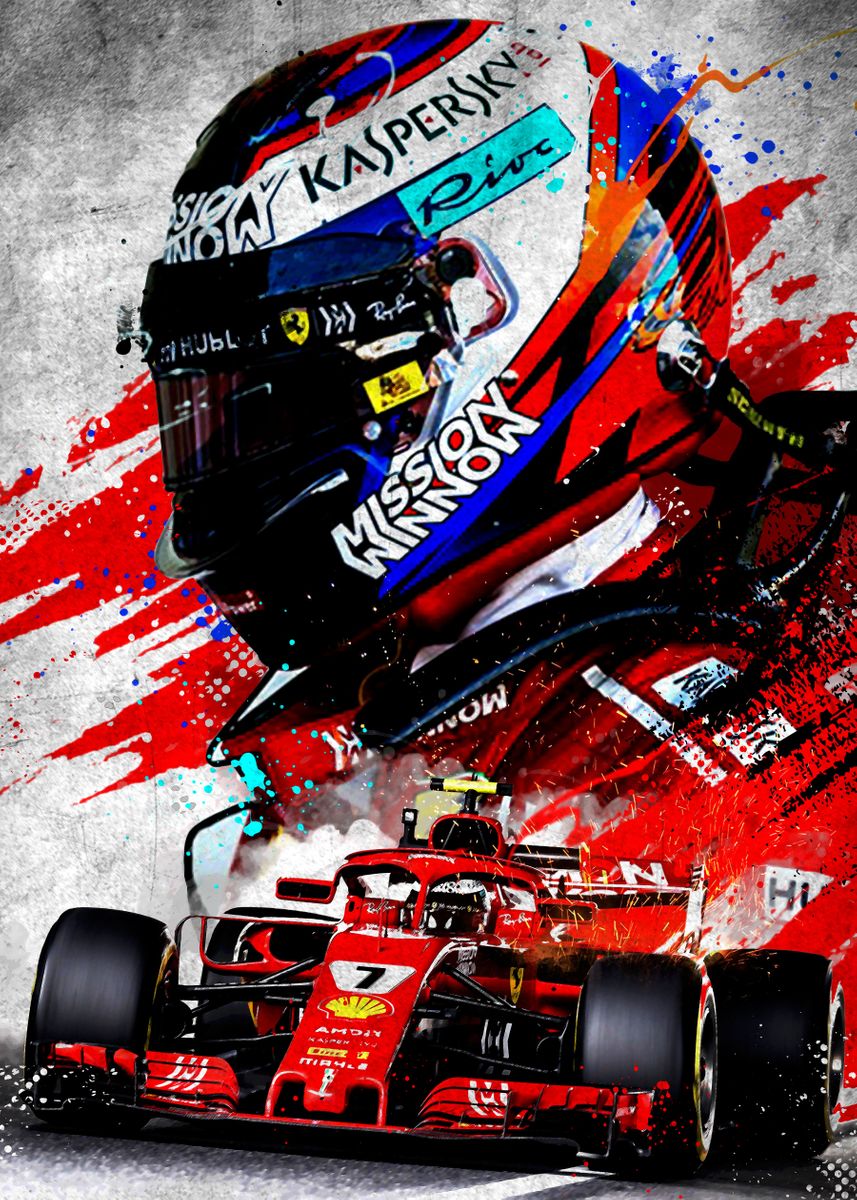 'Kimi Raikkonen' Poster by Micho Abstract | Displate