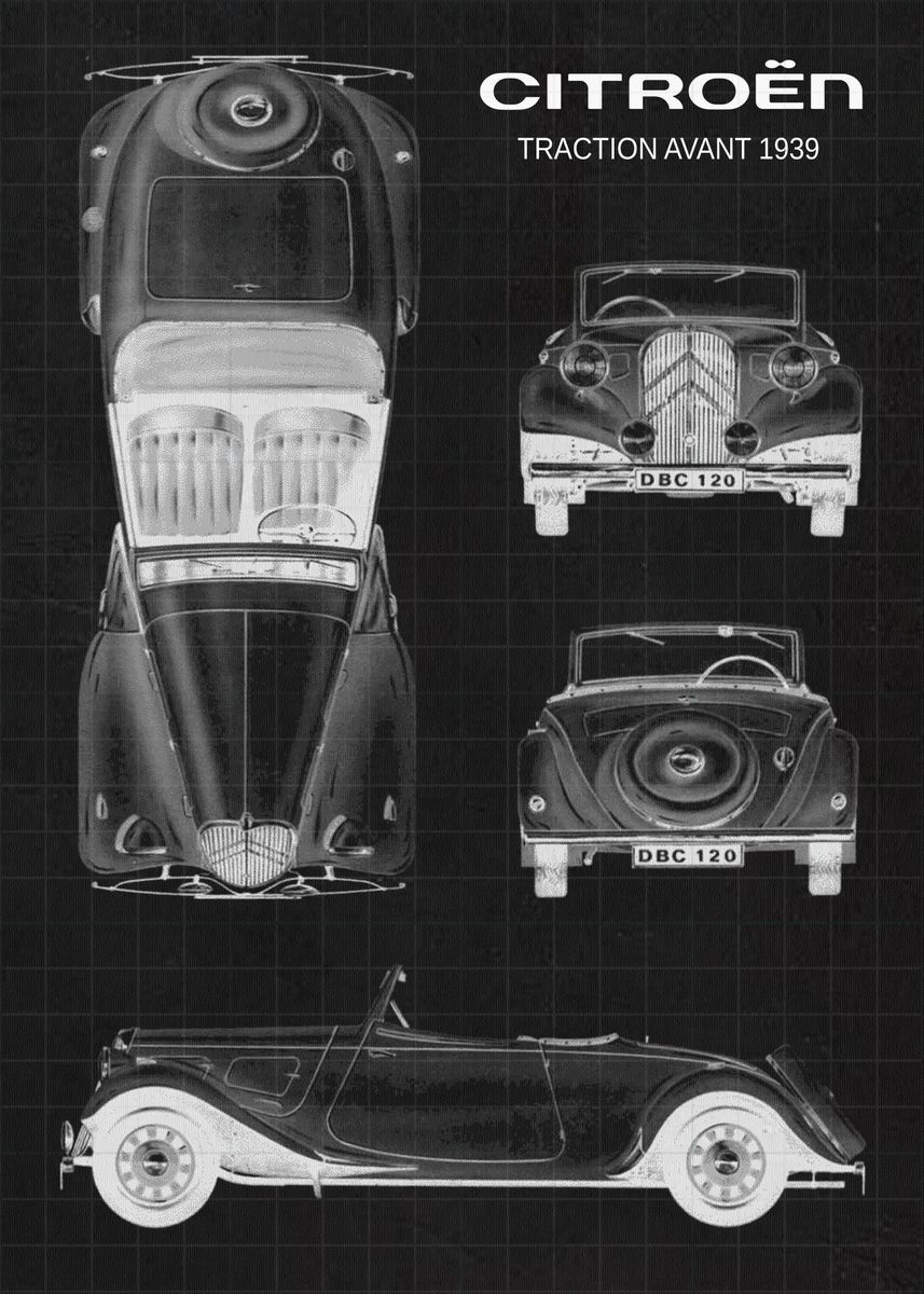 Luxus Citron Traction Avant Ebenbild