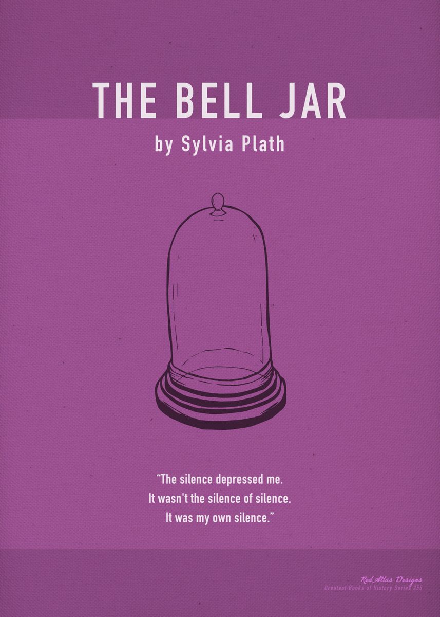 The Bell Jar Sylvia Plath' Poster, picture, metal print, paint by Design  Turnpike