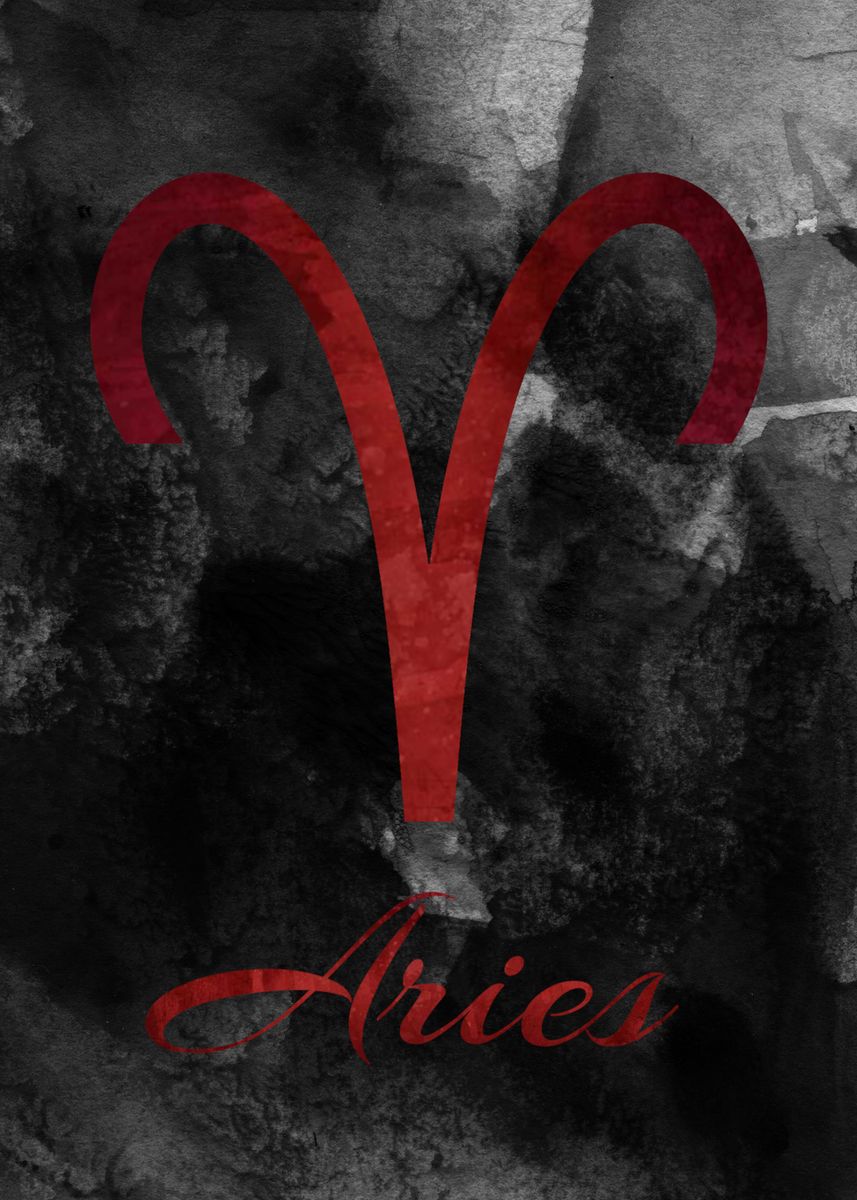 'Aries' Poster, picture, metal print, paint by Mr Maker | Displate