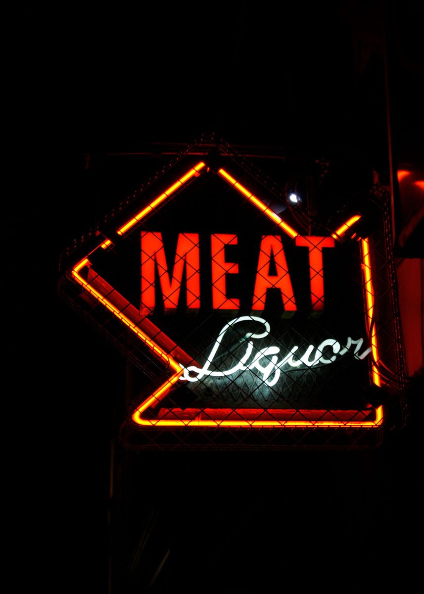 'Meat Liquor' Poster by Brooke Fanson Displate