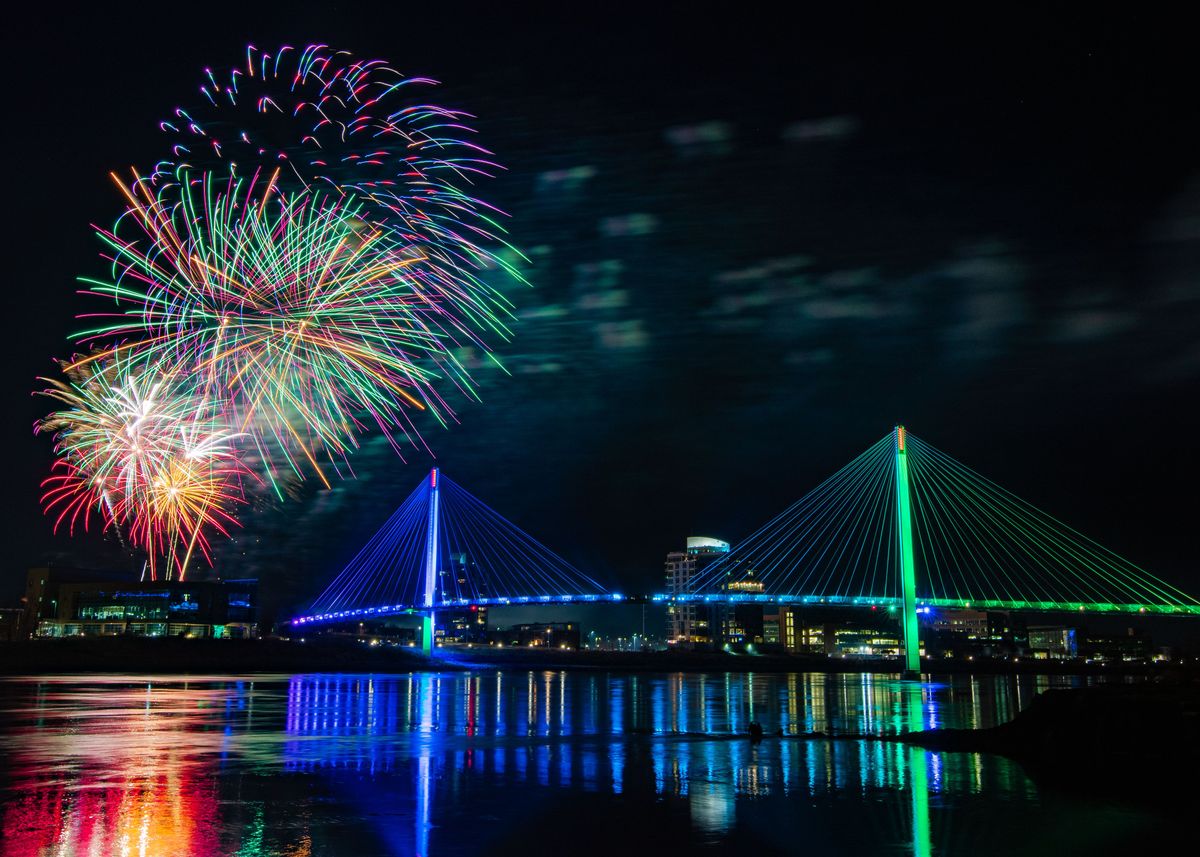 'Omaha NYE 2' Poster by Duane Vosika Displate