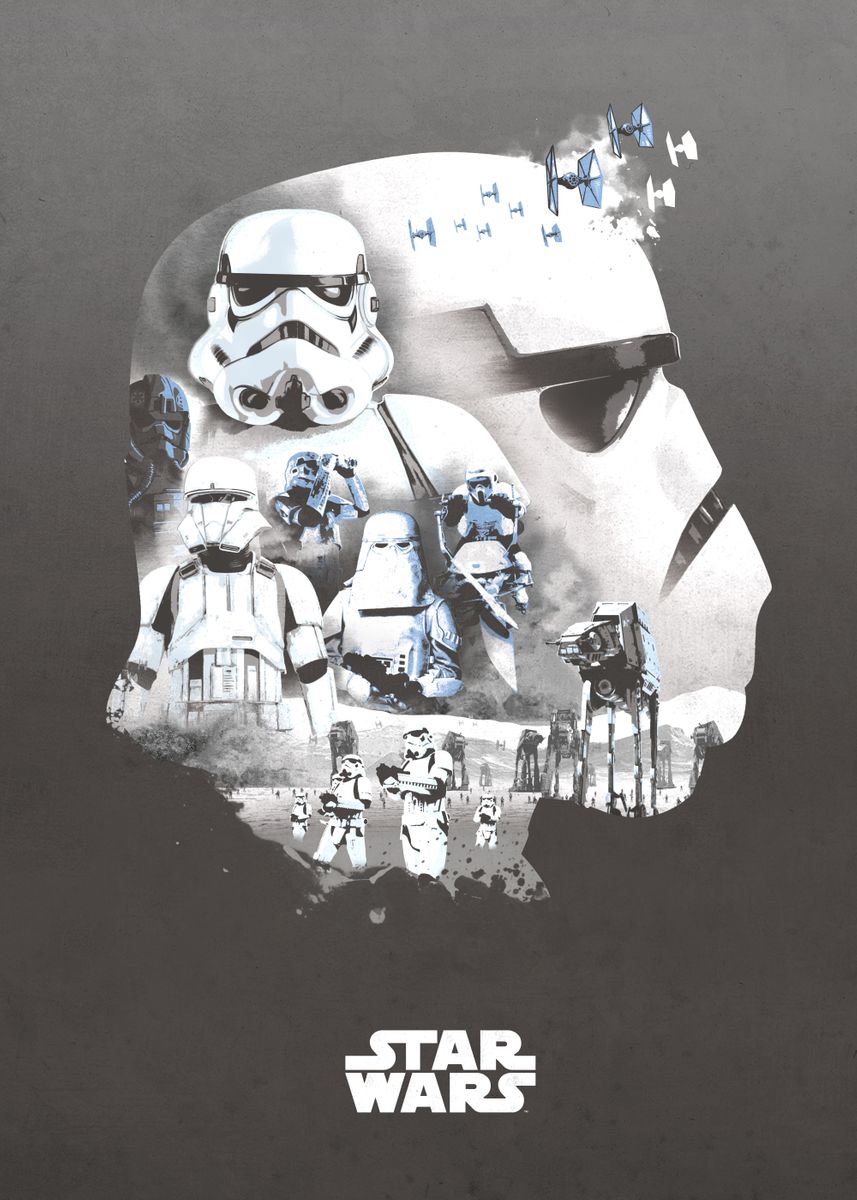 'Stormtrooper' Poster, picture, metal print, paint by Star Wars | Displate