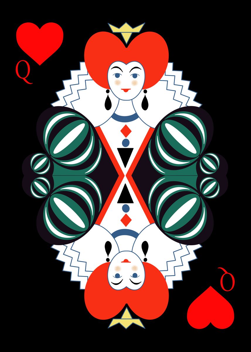 'Queen of the Hearts' Poster by RogueDesign | Displate