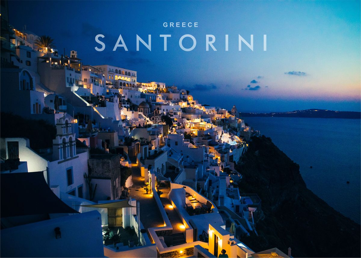 'Santorini Greece' Poster by Ez Photography | Displate