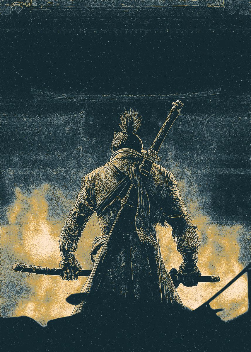 'samurai War Art' Poster, Picture, Metal Print, Paint By Fab Bryan 