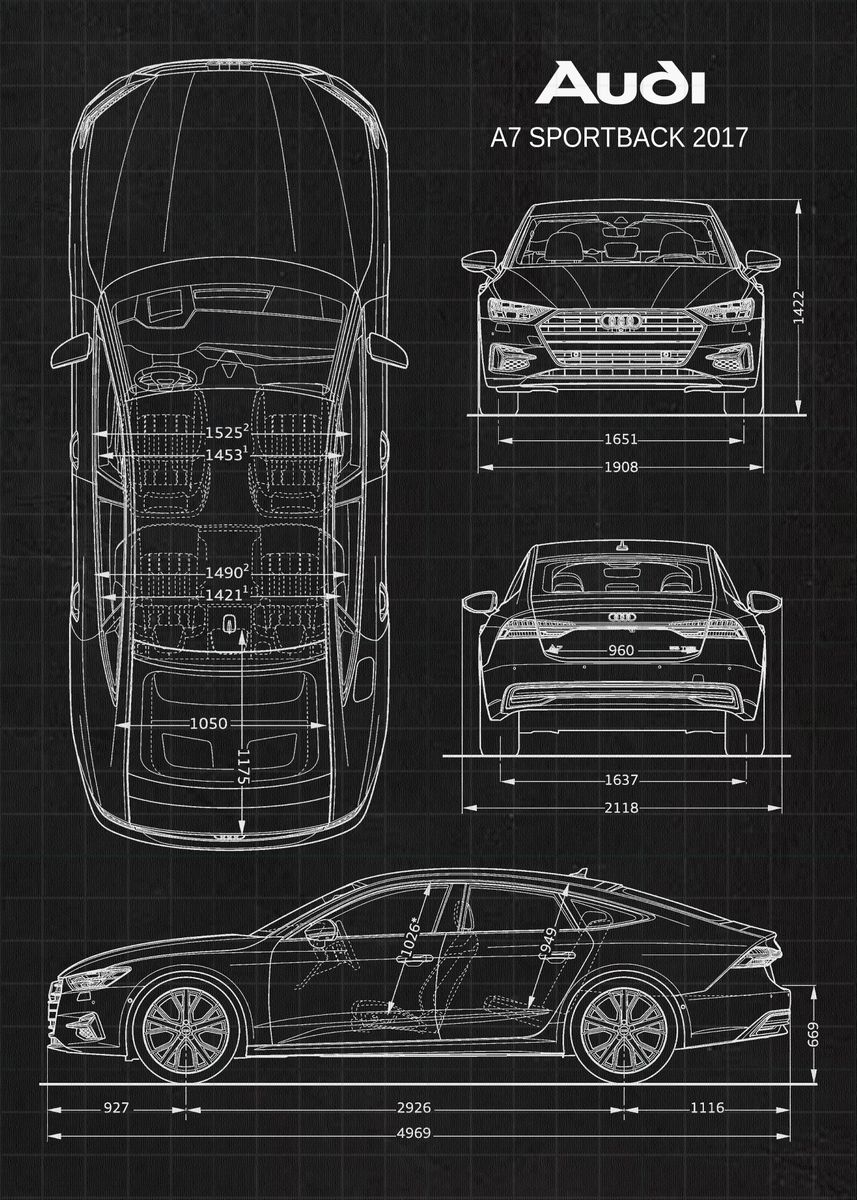 Audi A7 Sportback 2017' by MICHAEL BRUNS | Displate