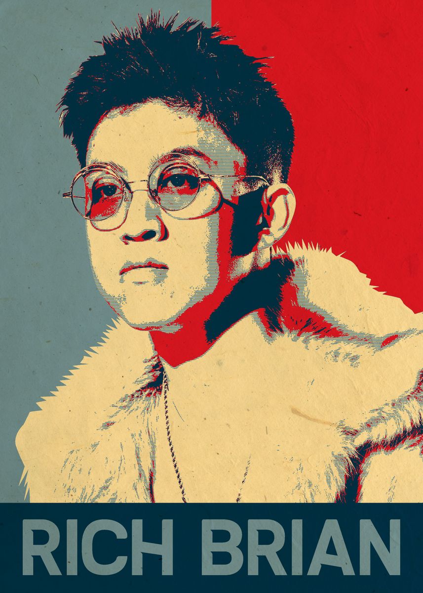 'Rich Brian' Poster, picture, metal print, paint by Zhidane Al dhaer ...