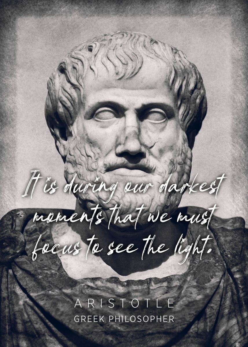 'Aristotle Quote 9' Poster by Quoteey | Displate