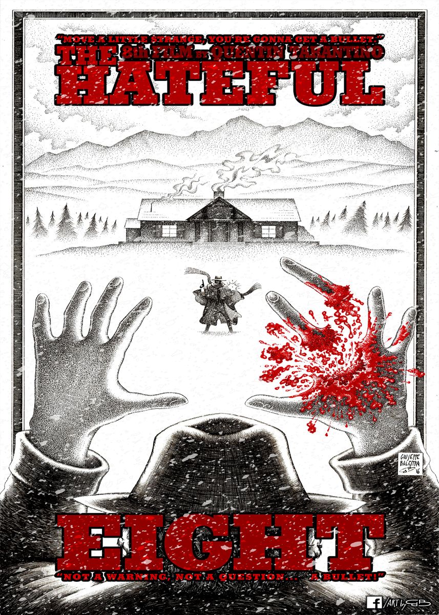 HATEFUL EIGHT Picture Poster Print Art A0 A1 A2 A3 A4 THE HATEFUL 8 1073 
