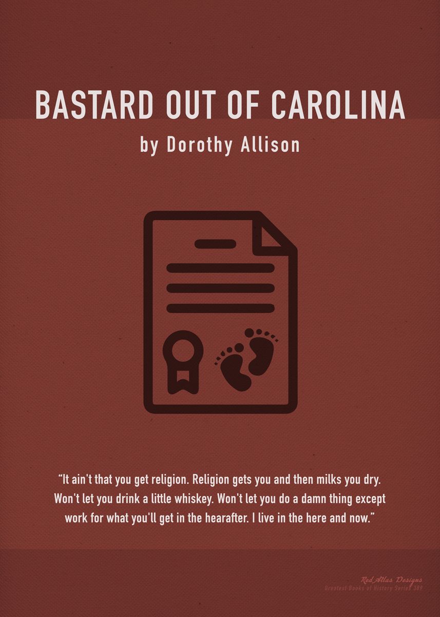 Bastard Out Of Carolina Poster By Design Turnpike Displate