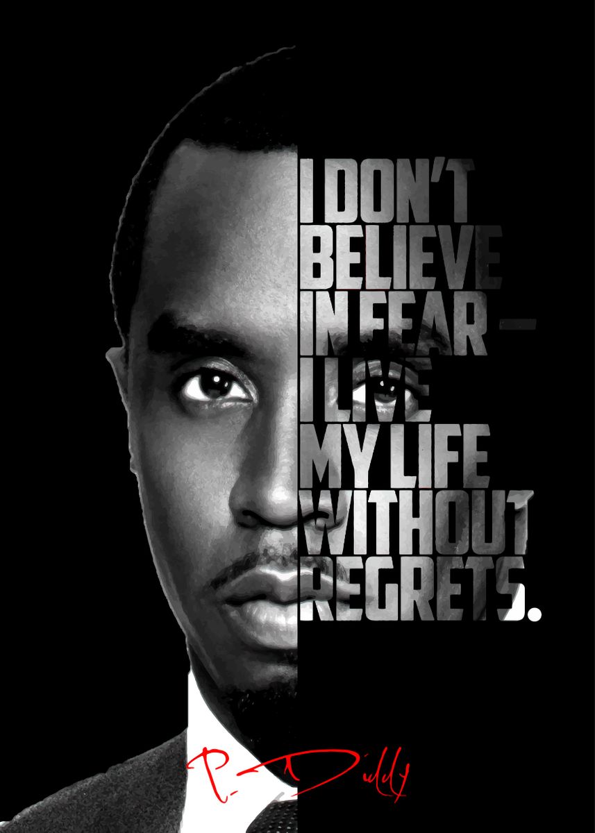 'P Diddy' Poster, picture, metal print, paint by BnWDesigner | Displate