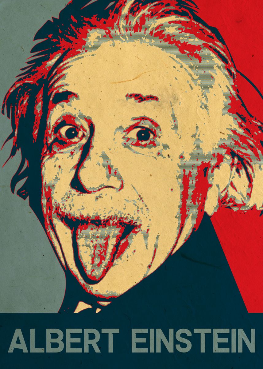 'Albert Einstein' Poster, picture, metal print, paint by Zhidane Al ...