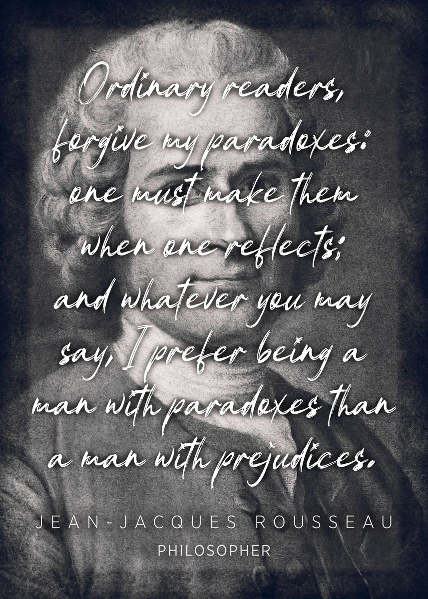 James Rouse Quotes 'Jean Jacques Rousseau Q10' Poster, picture, metal print, paint by ...