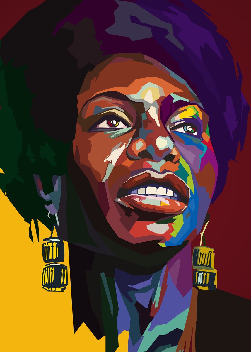 Nina Simone' Poster by Rémi Castanéda, Displate