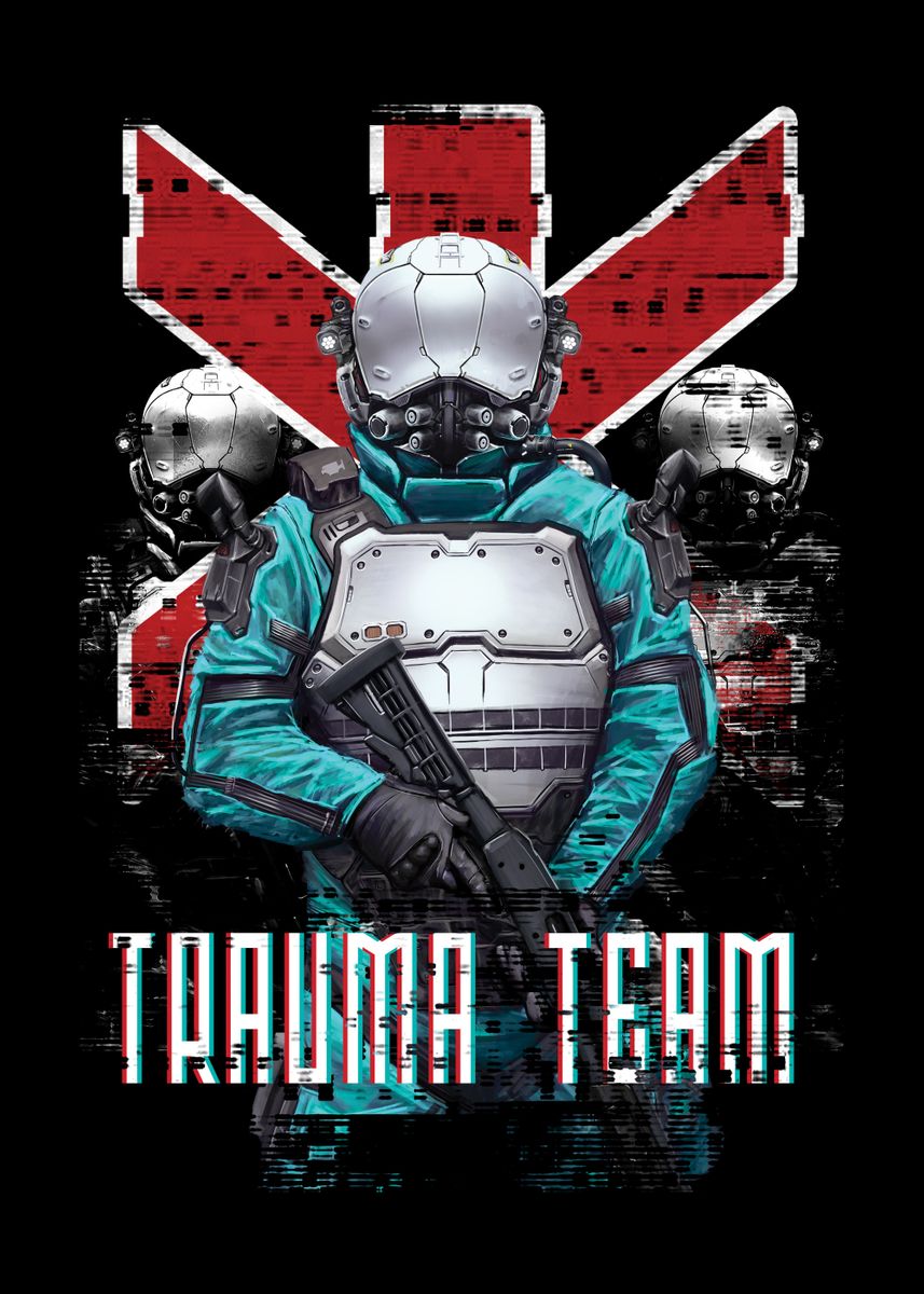 'Trauma Team Platinum' Poster by Cyberpunk 2077  | Displate
