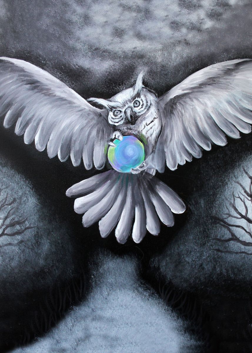 'Shadow Rising' Poster, picture, metal print, paint by Rhiannon Massaro ...