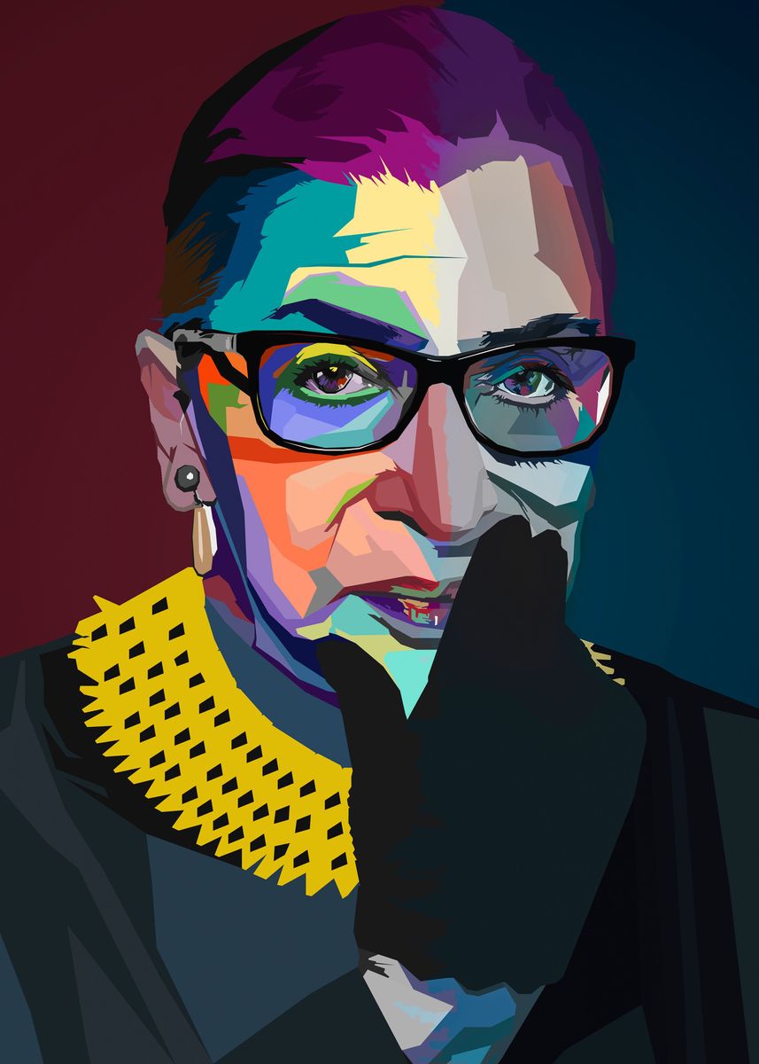 'Ruth Bader Ginsburg' Poster by NGUYEN DINH LONG | Displate