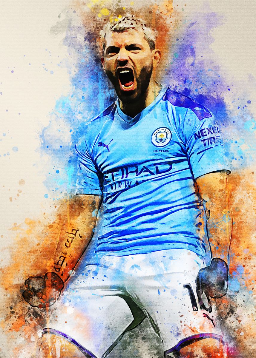 'Sergio Aguero' Poster by wpap me | Displate