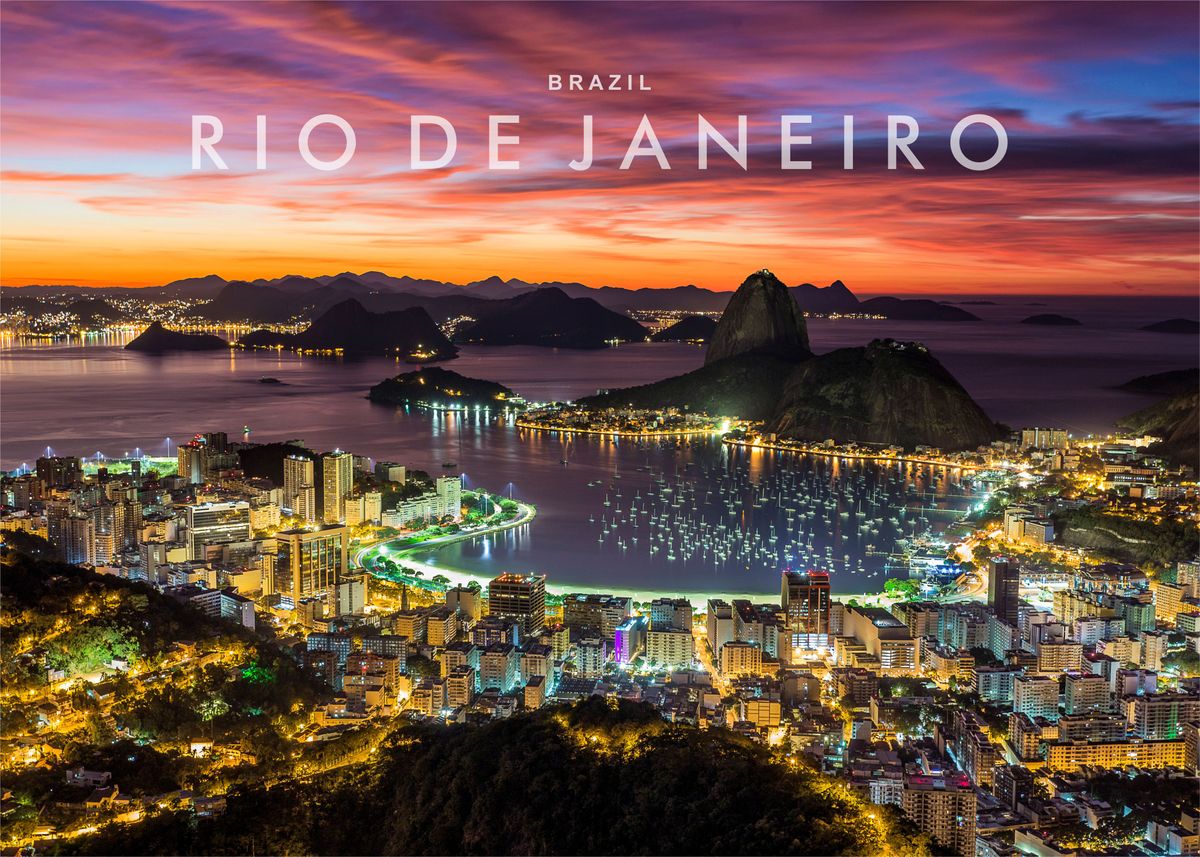 'Rio de Janeiro Brazil' Poster by Ez Photography | Displate
