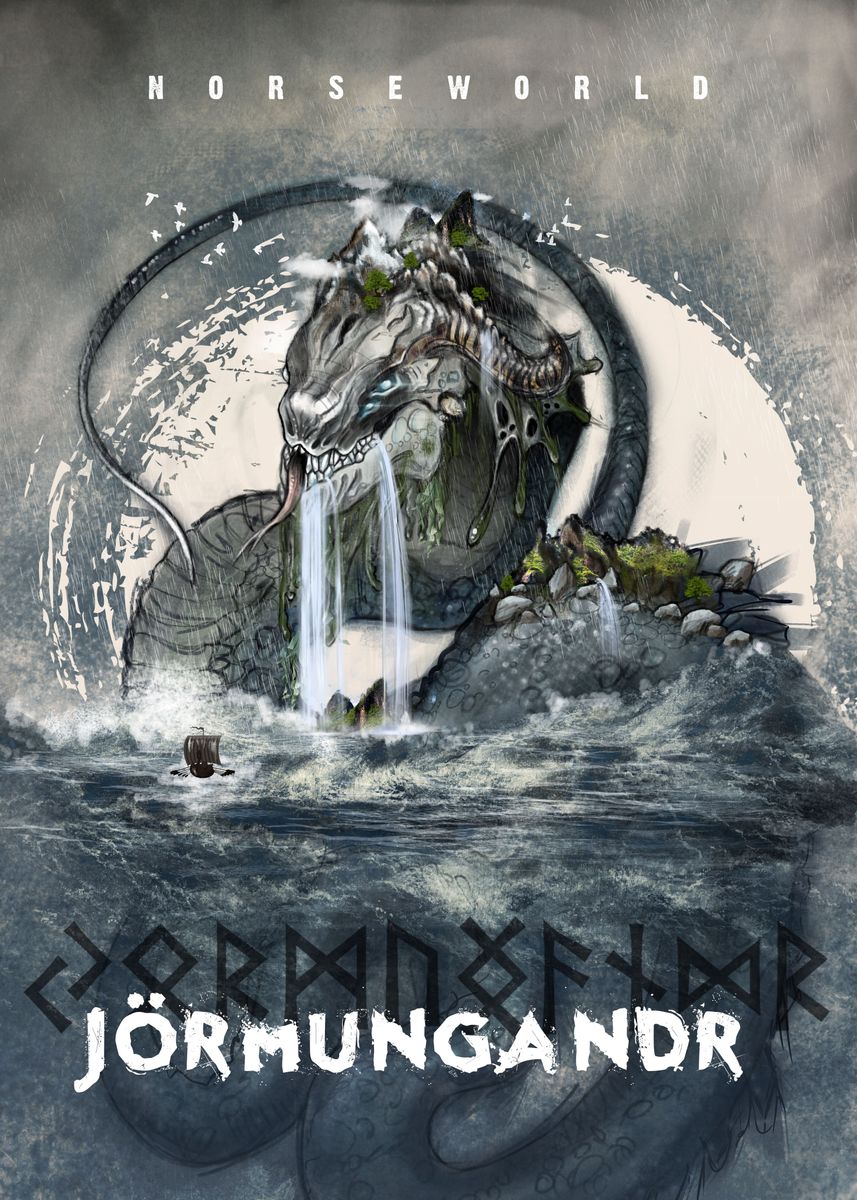 Jormungandr Poster By Thea Magerand Displate