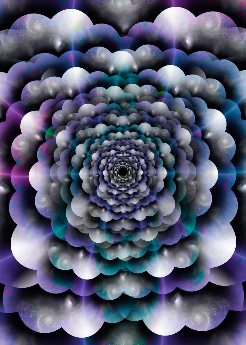 'Multidimensional spaces' Poster, picture, metal print, paint by Bruce ...