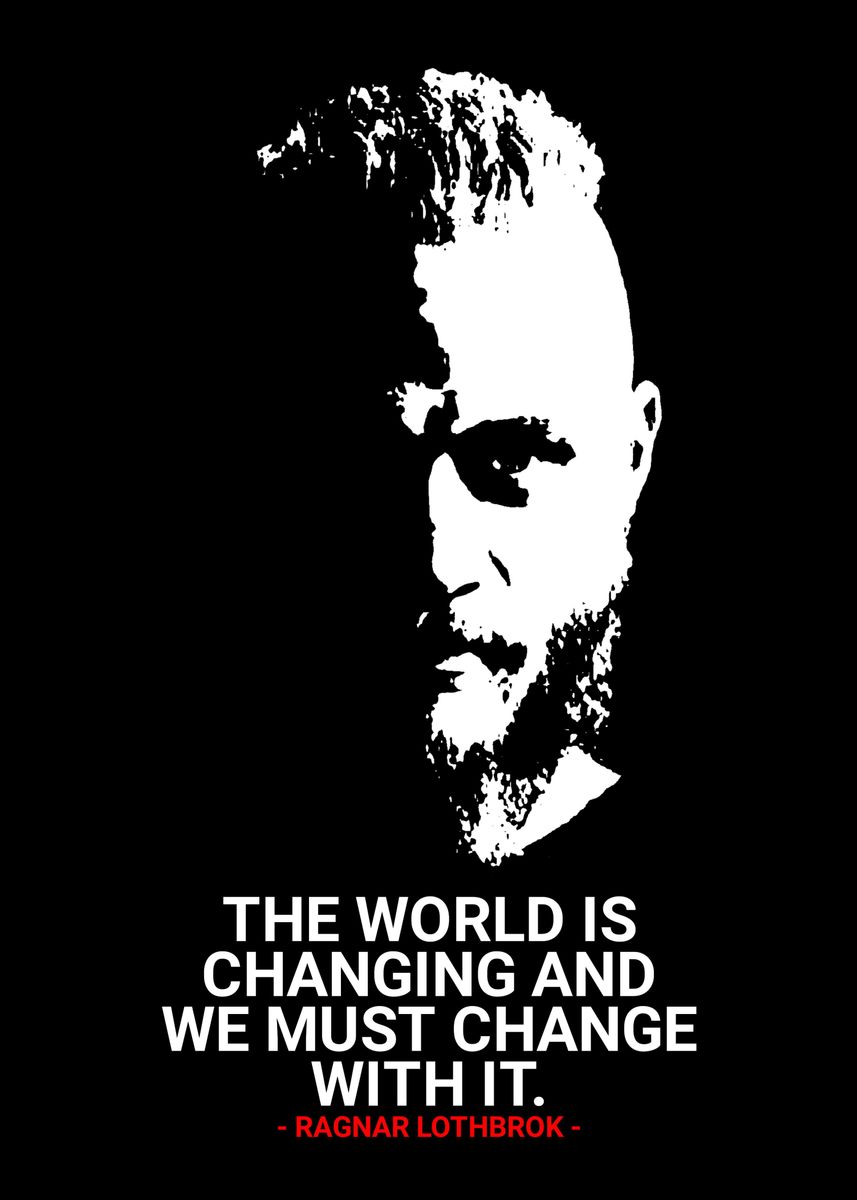 Ragnar Lodbrok Quotes Poster By Muhammad Ardian Art Displate