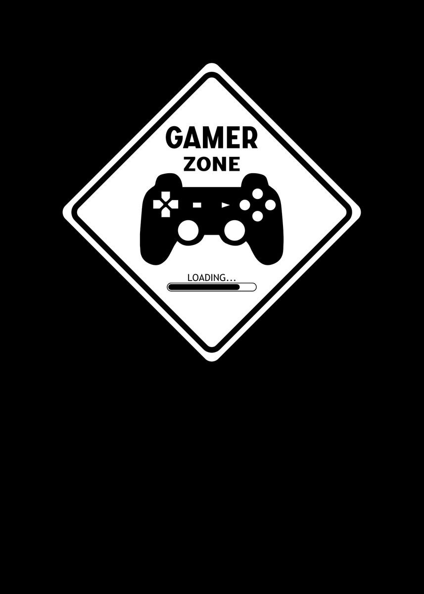 Gamer Zone Poster By Bananadesign Displate