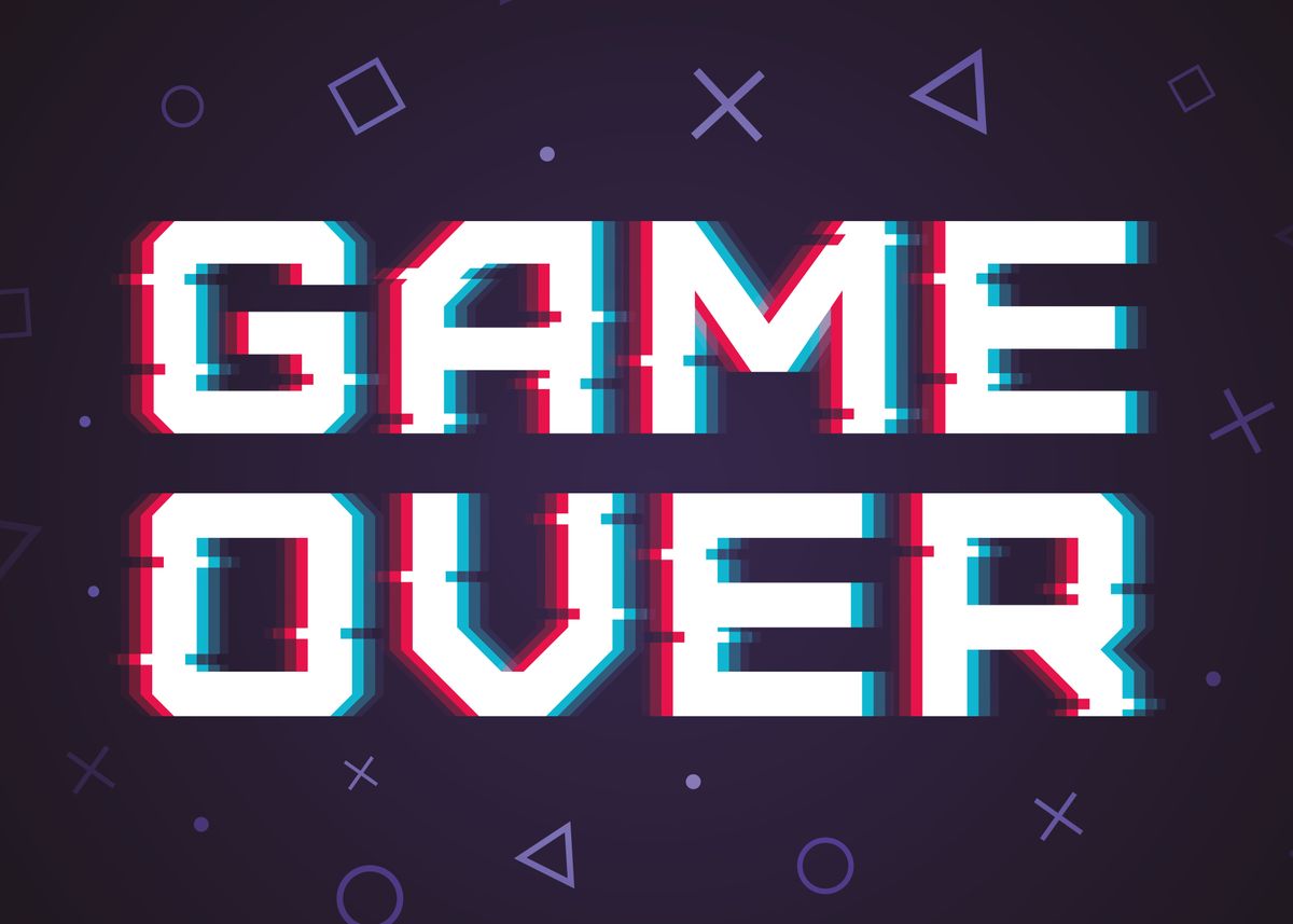 'Game Over' Poster by Anziehend | Displate