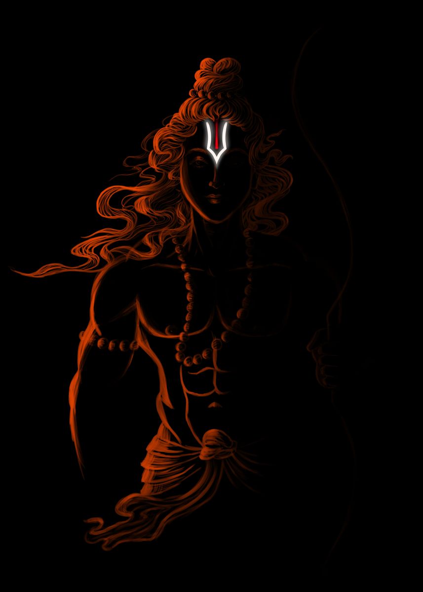 Shri Ram ji artwrok' Poster by Nikhil Mishra creations | Displate
