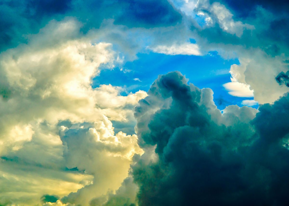 Dramatic Clouds At Sunset Poster By Art Ofphotos Displate