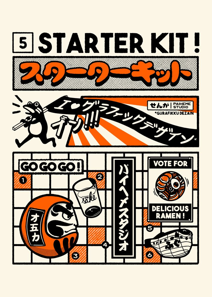 'Starter Kit' Poster by PaihemeStudio  | Displate