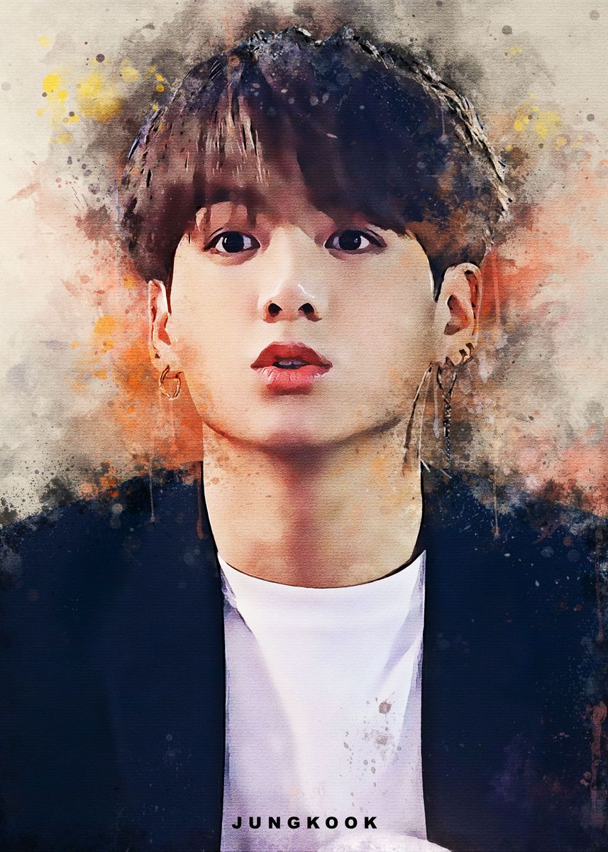 'Jungkook' Poster, picture, metal print, paint by The Sulung | Displate