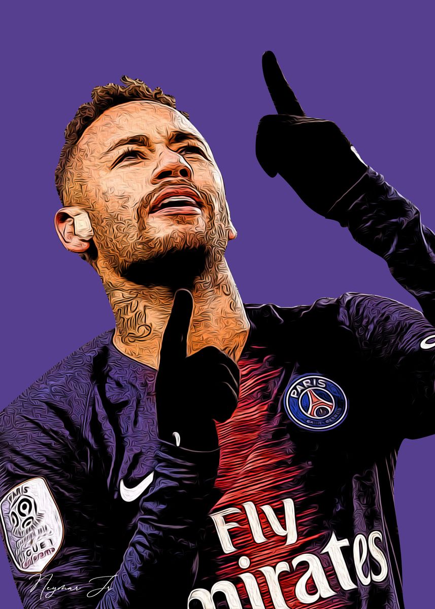 Wallpaper Neymar Jr Poster for Sale by rasifmcl