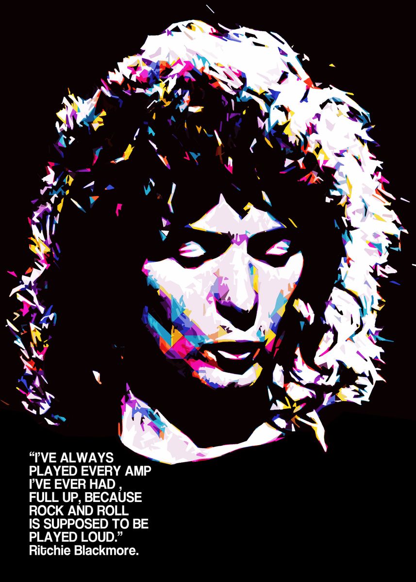 ritchie-blackmore-quote-poster-picture-metal-print-paint-by-moveup