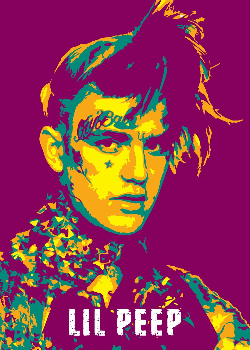 Lil Peep Poster By Taurungka Graphic Design Displate