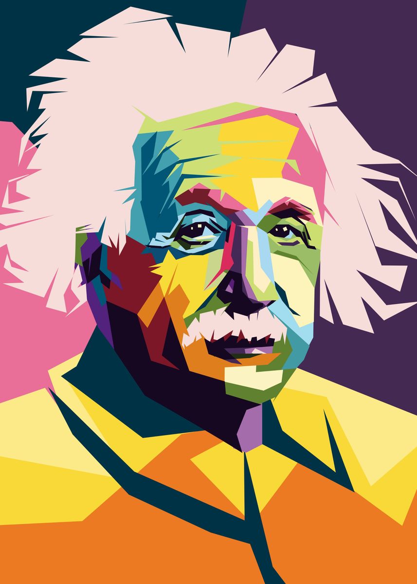 'Albert Einstein Pop art' Poster by Joyo Cs | Displate