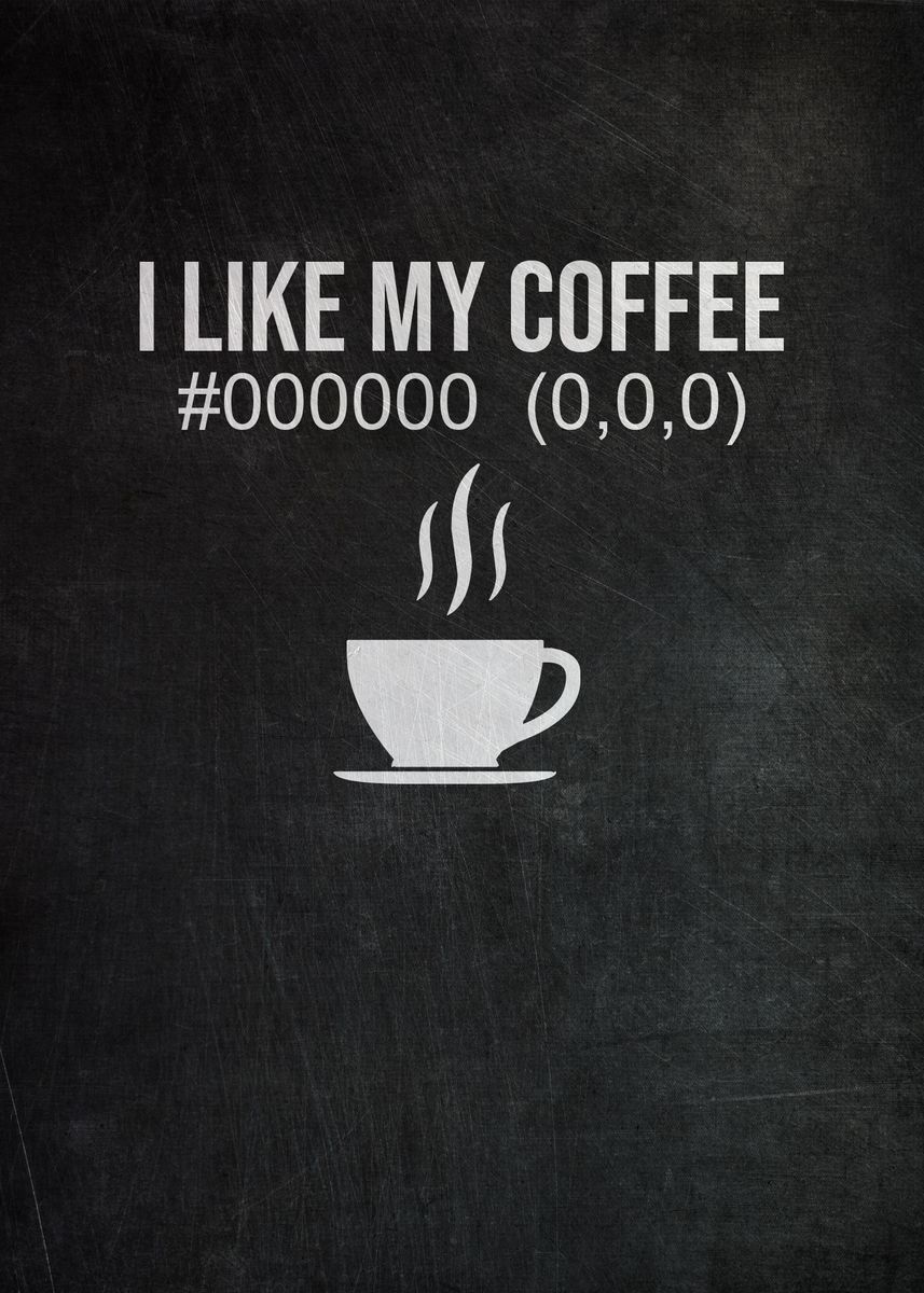 'Coffee Programmer Funny' Poster, picture, metal print, paint by ...