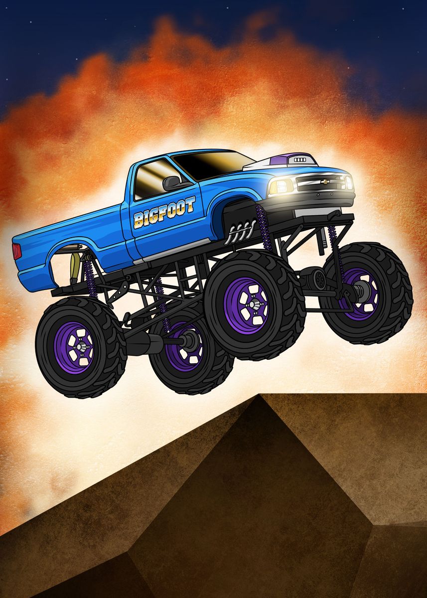 Monster Truck Dino | Poster