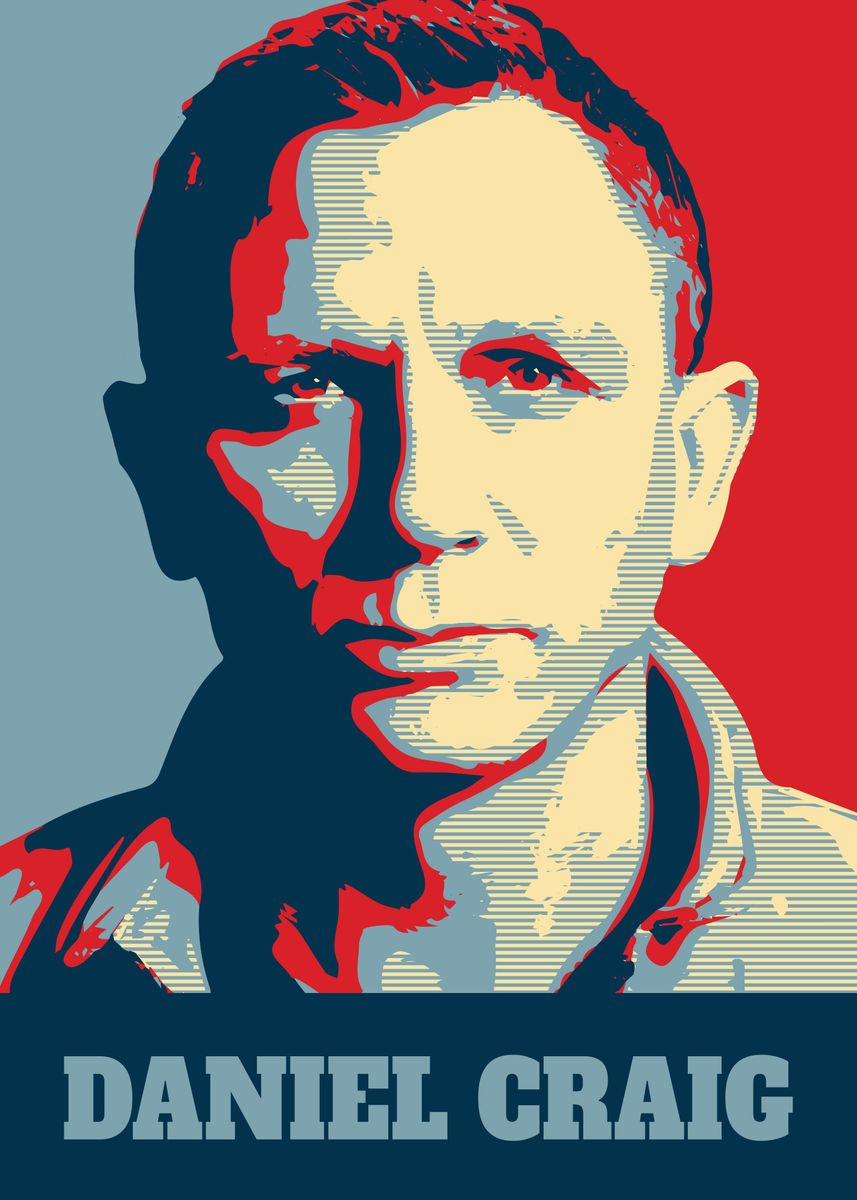 'Daniel Craig' Poster by Yanz Studio | Displate
