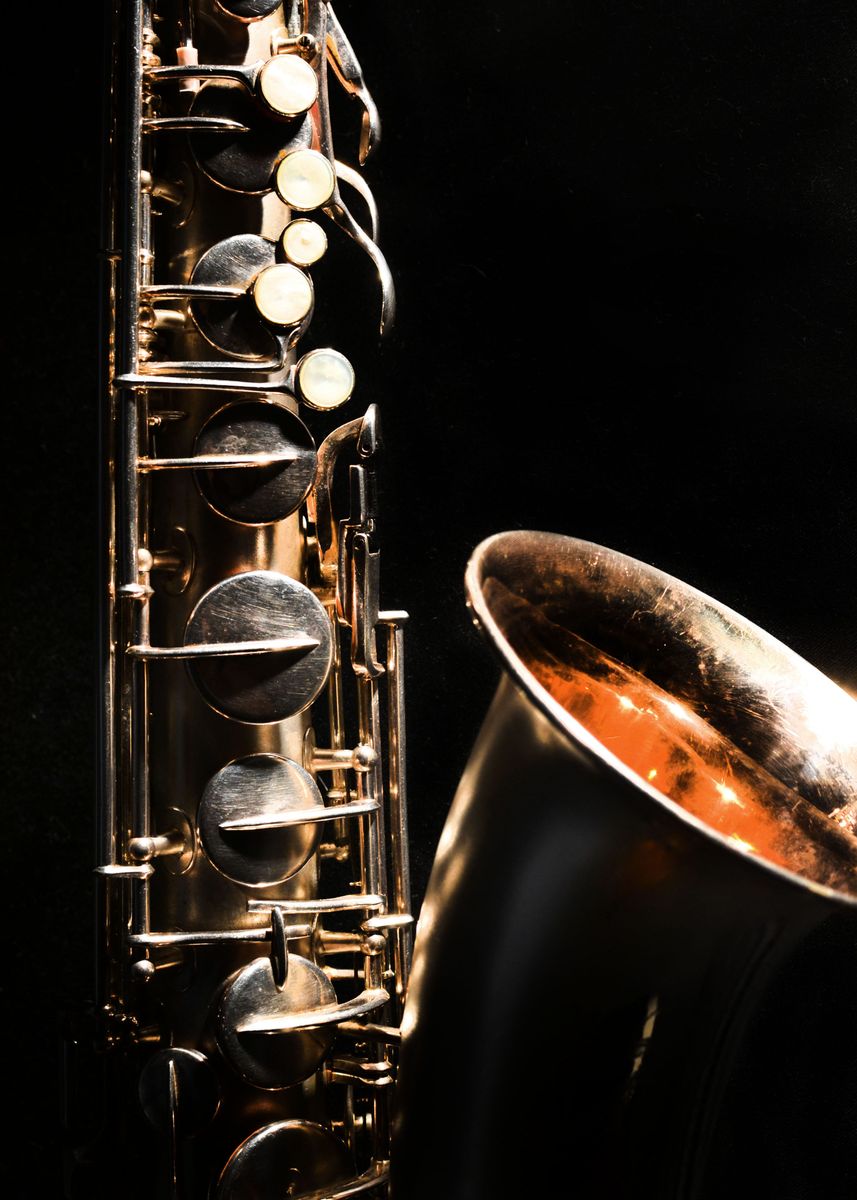 'Vintage Saxophone ' Poster by MCowanJohnson Displate