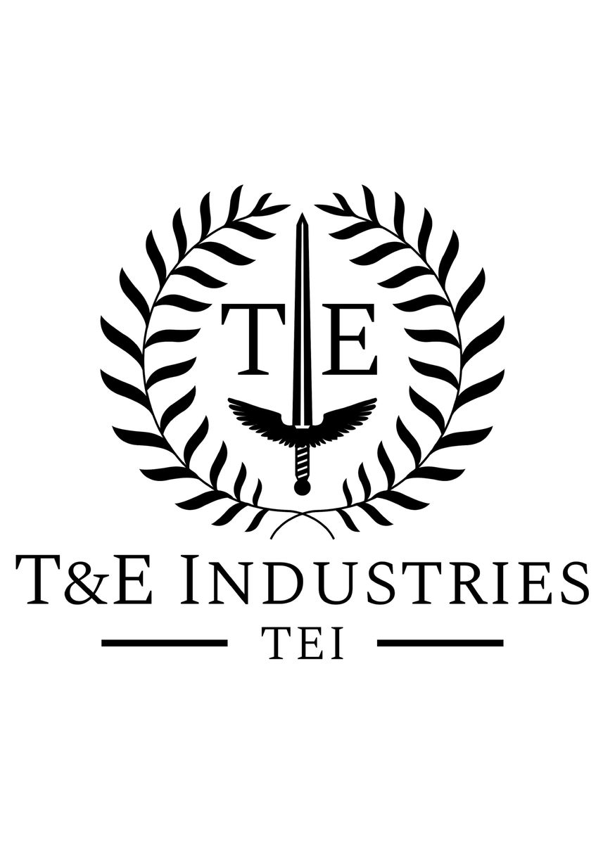 'T and E Industries W on B' Poster, picture, metal print, paint by T ...