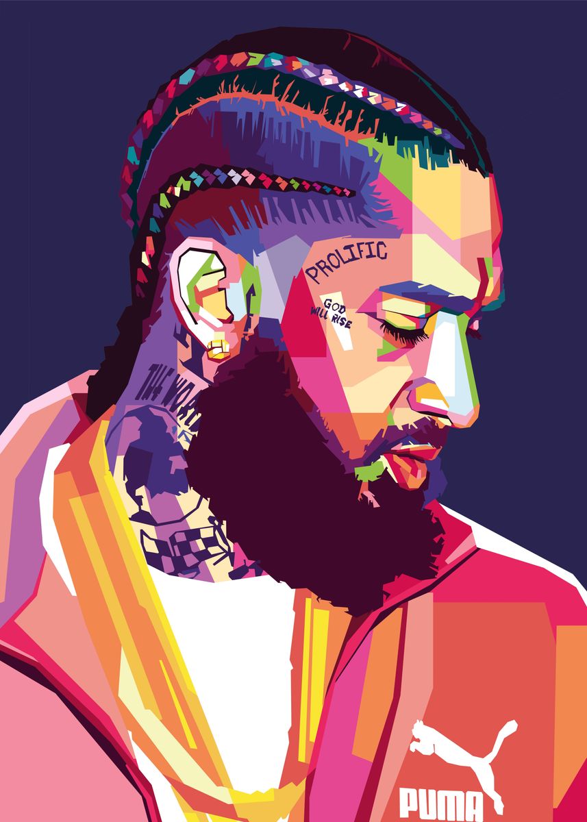 'Nipsey Hussle' Poster, picture, metal print, paint by Creative Shop ...