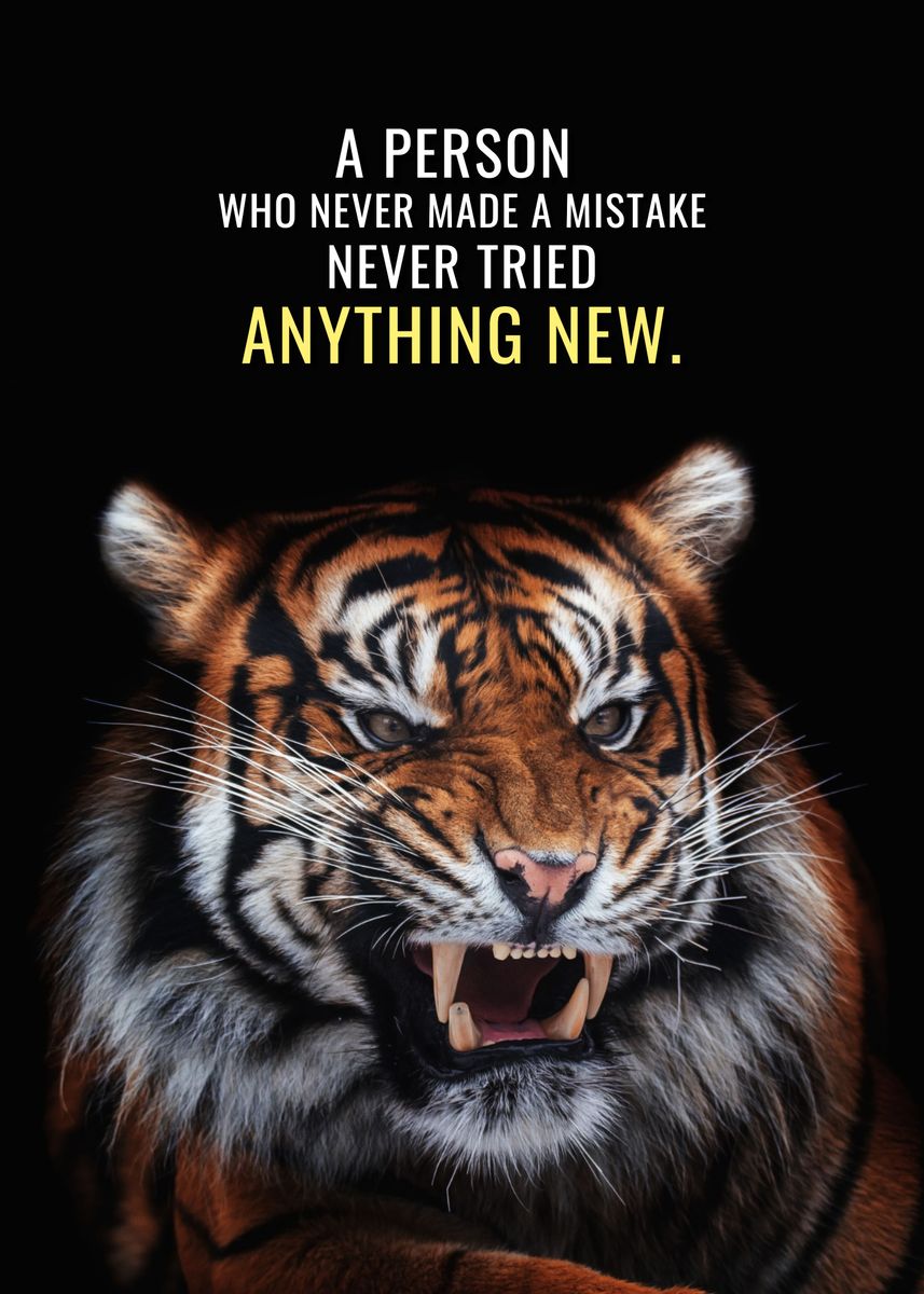 'Always Try something New' Poster, picture, metal print, paint by ...