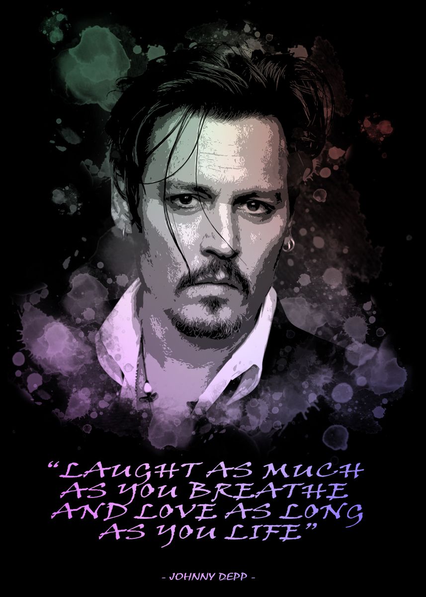 'Johnny Depp' Poster by Pegasus Art Displate