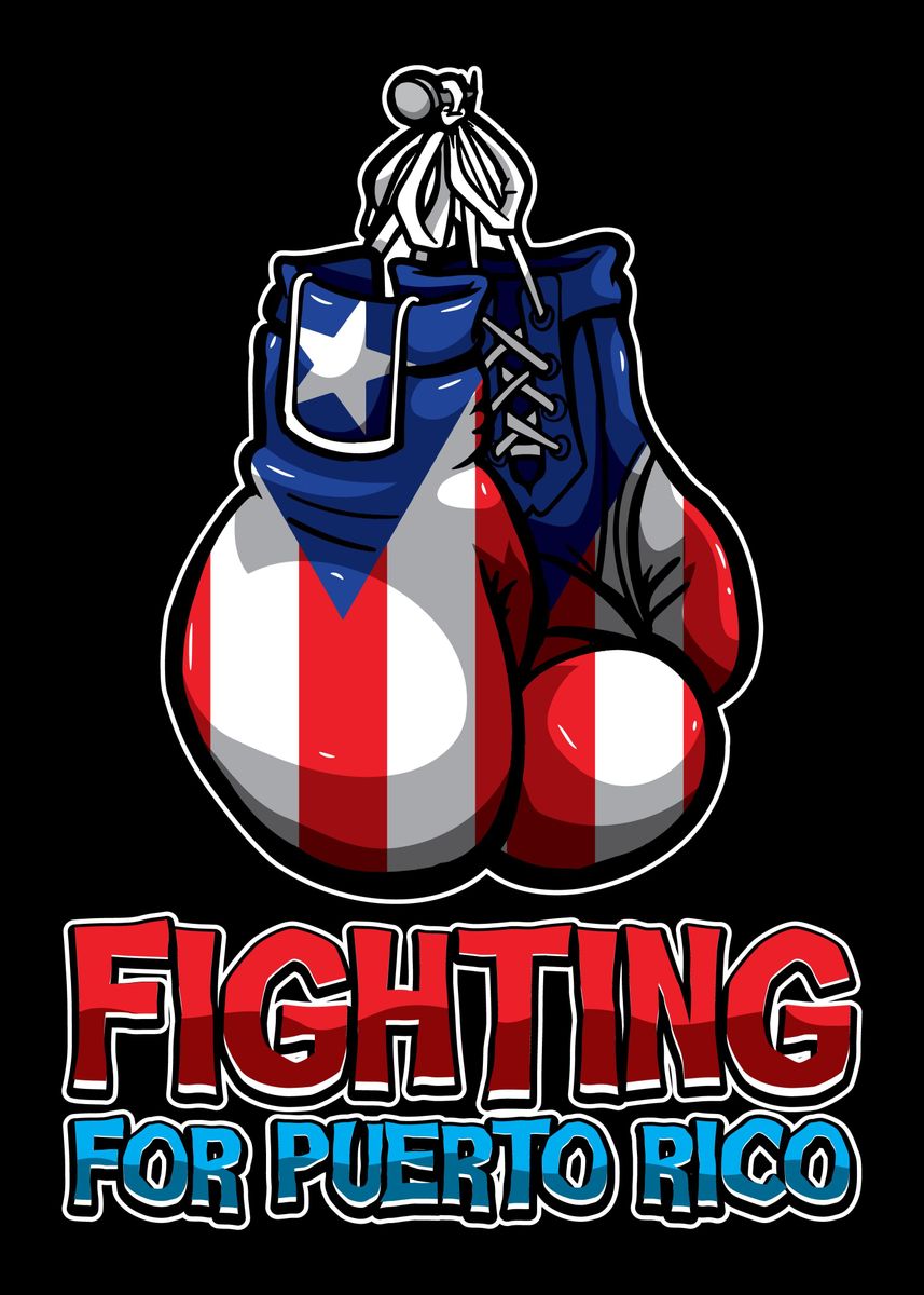 'Puerto Rico Boxing' Poster, picture, metal print, paint by Anziehend ...