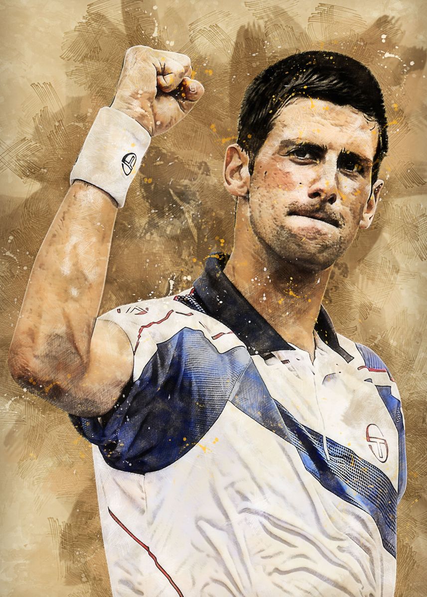 Novak Djokovic Poster By Ab5 Collections Displate 1158