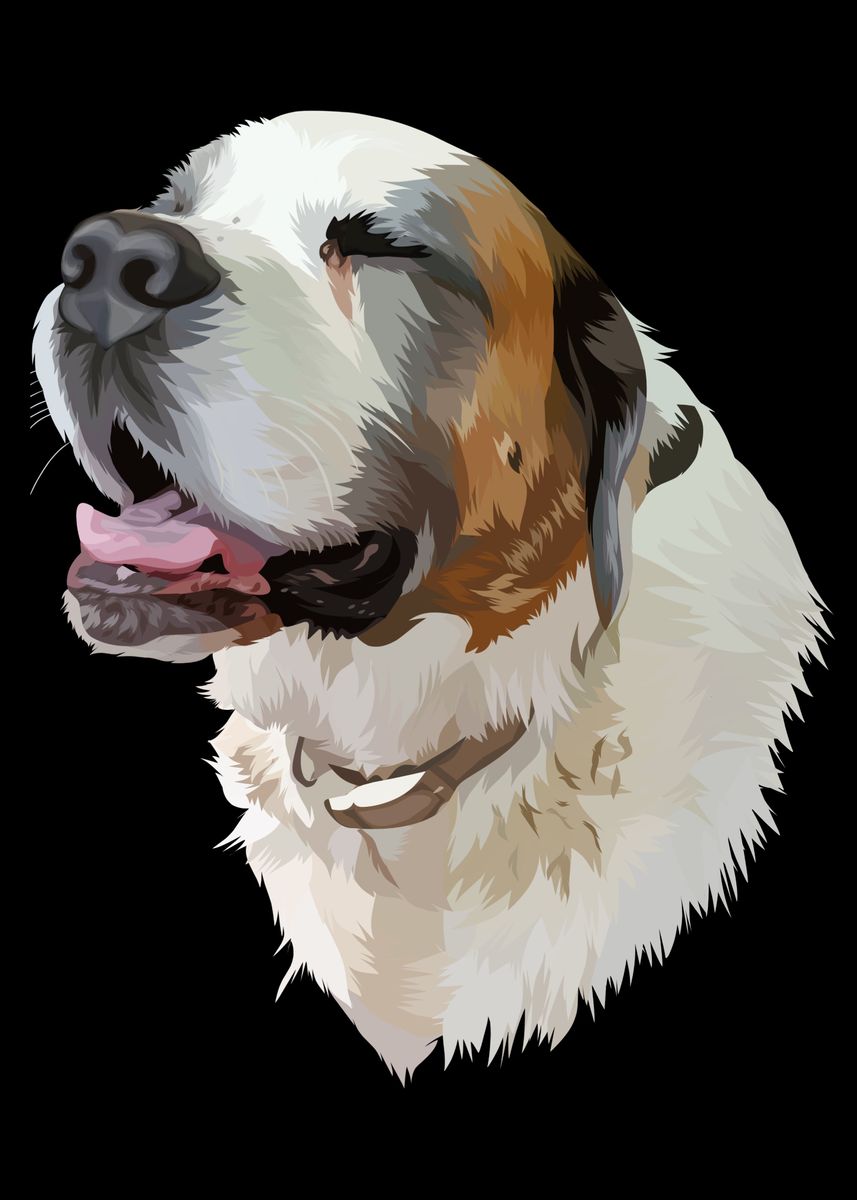 Dog Vector Poster 'The Dog Vector' Poster, picture, metal print, paint by Ega WaMa | Displate